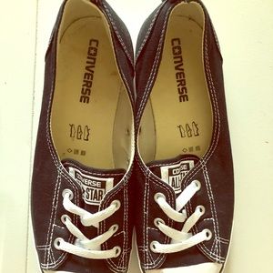 Converse Chuck Taylor ballet slip ons.